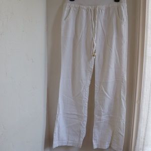 Love Tree linen white pants size S
